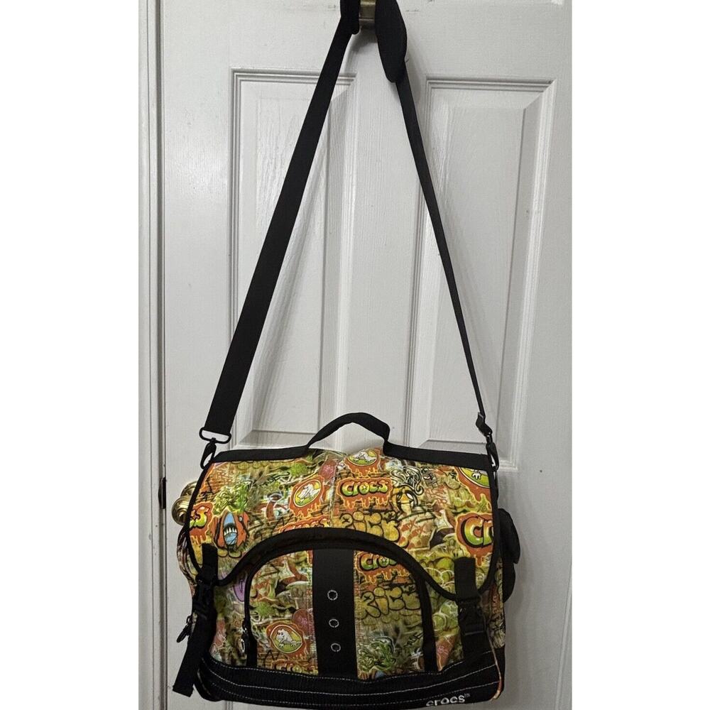 CROCS BOOK BAG PADDED LAPTOP SATCHEL Adjustable Shoulder Strap Gator NWOT